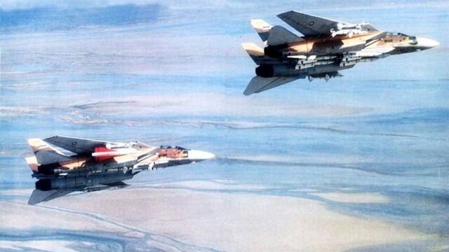 Dos F-14 Tomcat de la Fuerza Aérea iraní