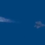 Imagen del F-22 Raptor que ha disparado un misil Sidewinder contra el pregunto globo espía chino