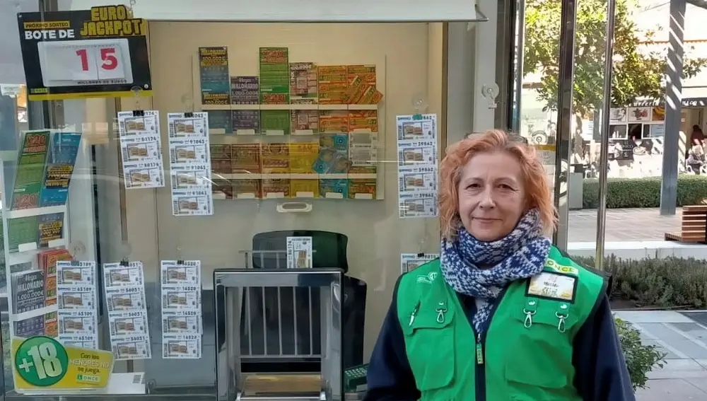 Matilde León, vendedora de la ONCE que ha dado un Sueldazo de 2.000 euros al mes durante diez años en Torremolinos. ONCE