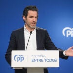 Rueda de prensa portavoz de campaña del PP, Borja Sémper