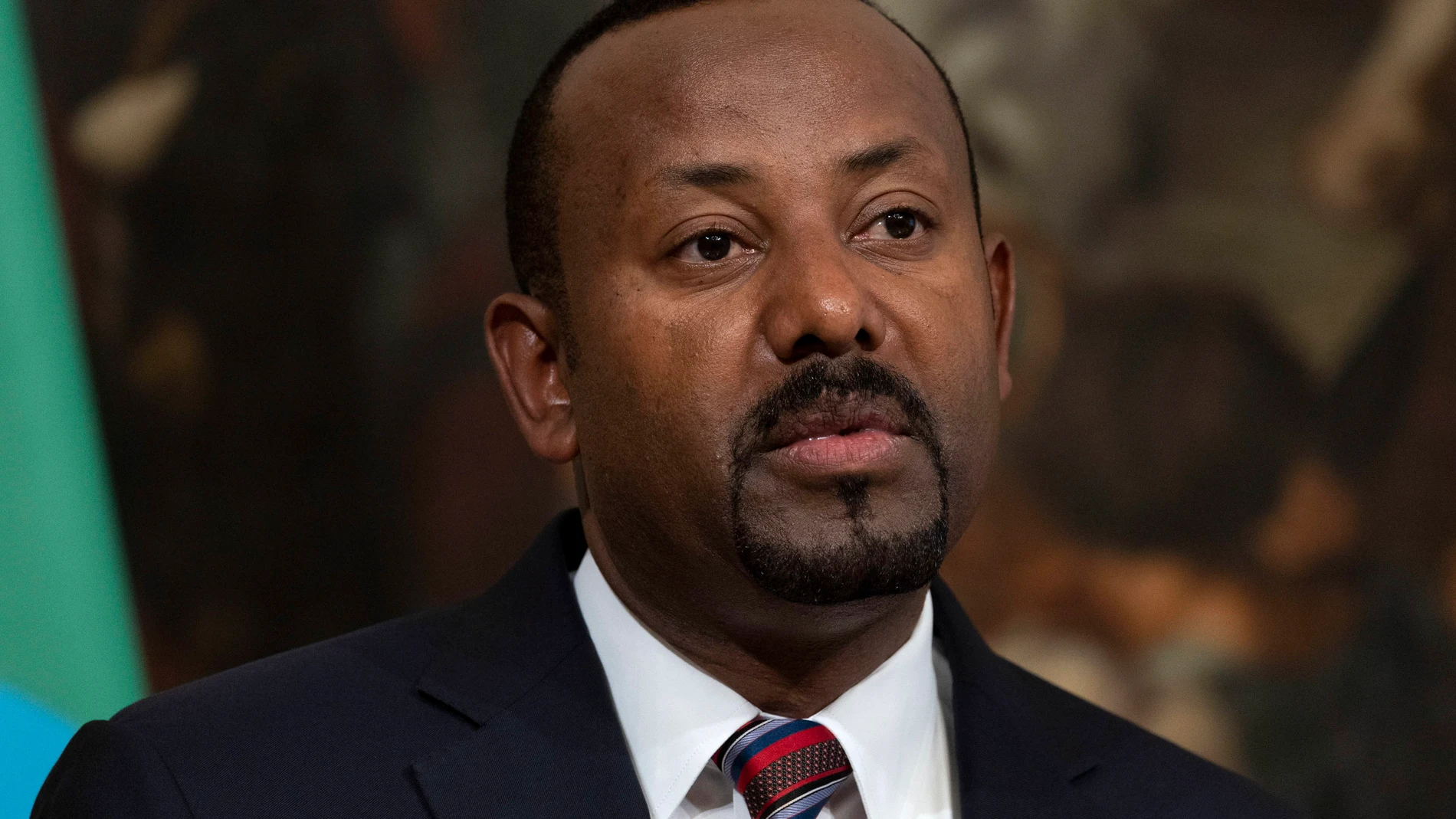 Rome (Italy), 06/02/2023.- Ethiopia's Prime Minister and Nobel Peace Prize laureate Abiy Ahmed Ali attends a joint press conference with the Prime Minister of Italy (not pictured) at the end of their meeting, at Chigi Palace in Rome, Italy, 06 February 2023. (Etiopía, Italia, Roma) EFE/EPA/MASSIMO PERCOSSI 