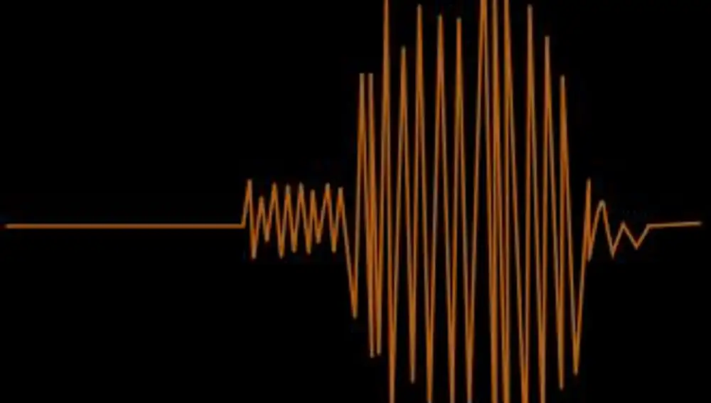 Imagen de un sismograma que registra la intensidad de un terremoto