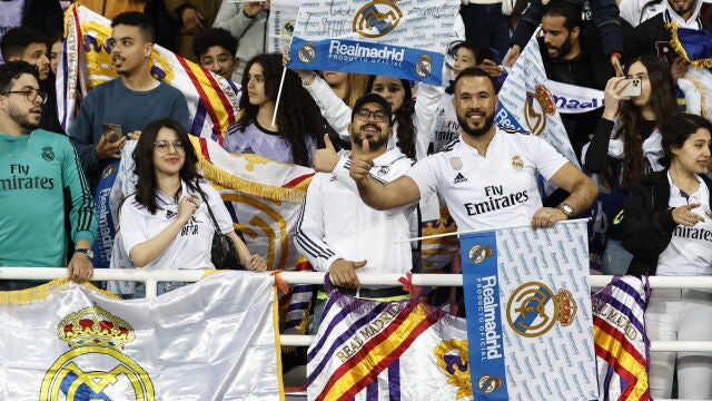 La afición del Real Madrid fue mayoritaria en Rabat