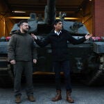 Ukraine's President Zelensky Tours British Army Training Ground