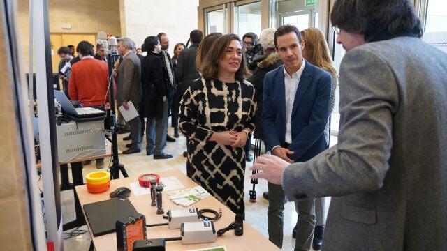 La consejera de Movilidad y Transformación Digital, María González Corral, inaugura la jornada 'Territorio Rural Inteligente en Castilla y León. Oportunidades digitales para las administraciones locales'.