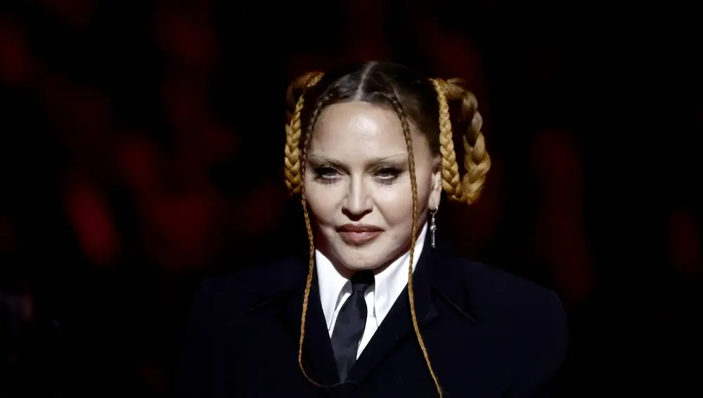 Madonna speaks onstage during the 65th GRAMMY Awards at Crypto.com Arena on February 05, 2023 in Los Angeles, California.
