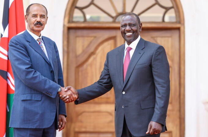 Eritrea's President Isaias Afwerki visits Kenya