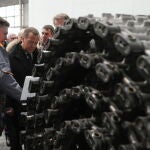 Deputy head of Russia's Security Council Dmitry Medvedev visits the Omsk transport machine factory