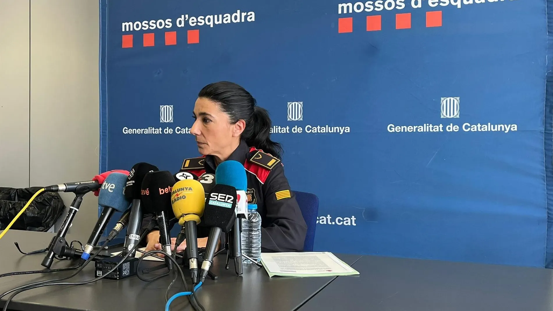 La portavoz de los Mossos, Montserrat Escudé