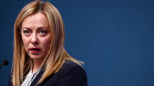 Italy's Prime Minister Giorgia Meloni press conference in Brussels