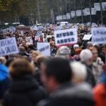 Manifestación contra el desmantelamiento de la sanidad pública en Madrid