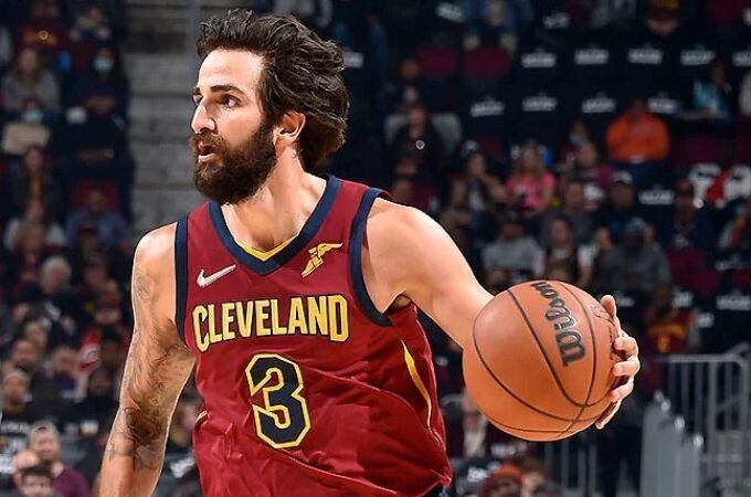 Ricky Rubio, en uno de sus últimos partidos con los Cavs la pasada temporada