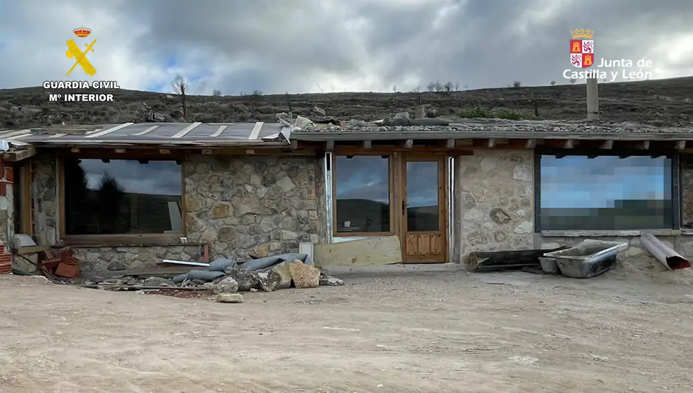 Fachada de la vivienda detectada