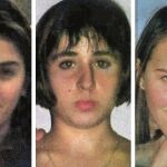 Míriam García, Toñi Gómez y Desiré Hernández, las tres niñas de Alcàsser