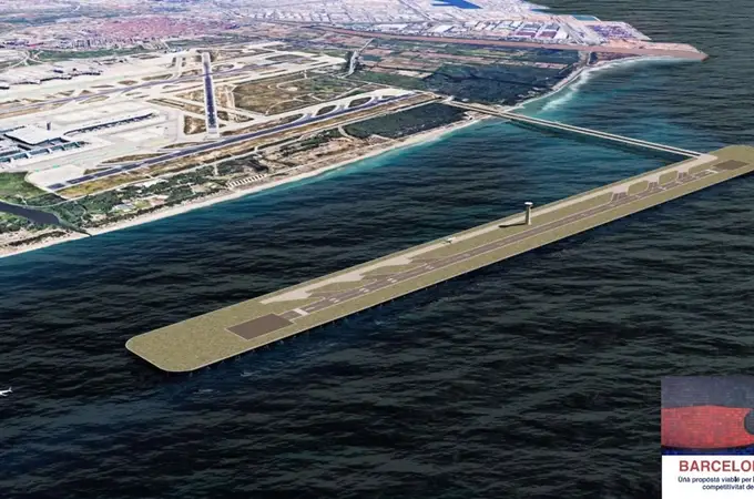 La última idea para salvar la ampliación del aeropuerto de Barcelona: una pista sobre el mar