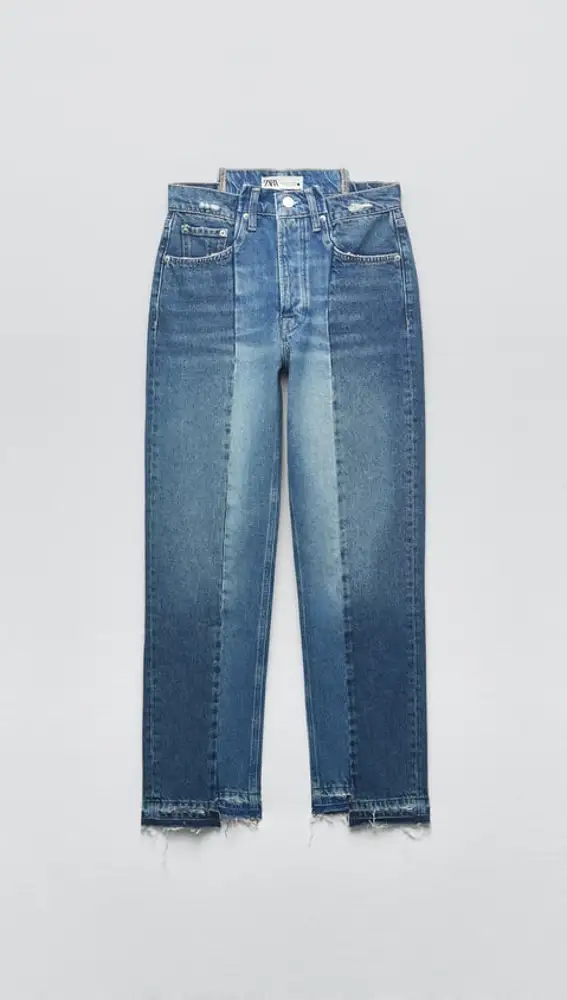 JEANS ZW THE CONTRAST CROPPED STRAIGHT