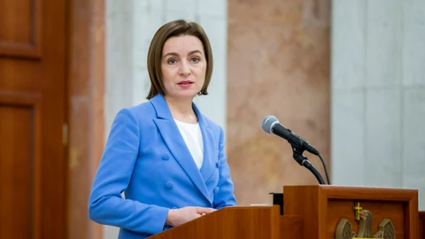 La presidenta de Moldavia, Maia Sandu