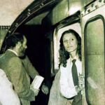 Estrella Aranda, conduciendo uno de los Metros de Madrid