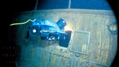 Las imágenes inéditas del Titanic hundido