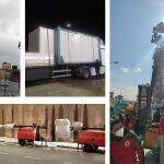 Grupos electrógenos, torres de luz y herramientas donadas por OHLA a los equipos de rescate en Turquía