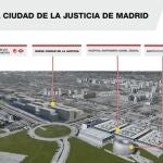 MADRID.-ACS y Acciona presentan a la Comunidad una oferta para construir la Ciudad de la Justicia