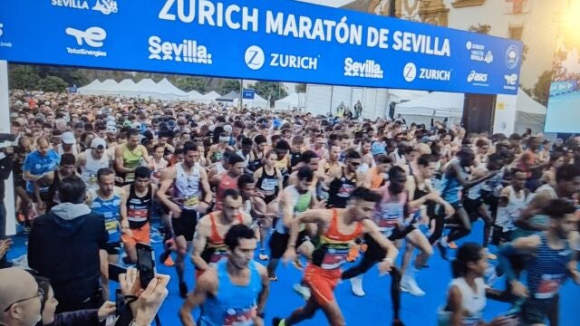 Salida de la Maratón de Sevilla