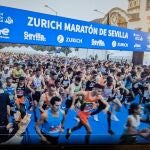 Salida de la Maratón de Sevilla