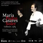 Soria acogerá la muestra "María Casares, Pedro Soler, Collioure 1989"