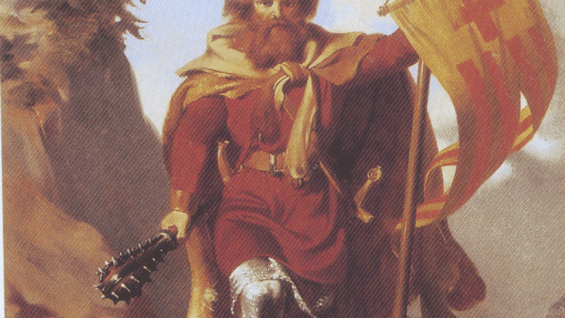 Otger Cataló, en una pintura de Claudio Lorenzale