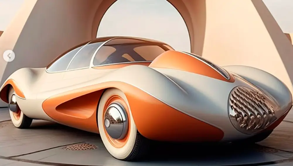 vehículo diseñado con el estilo de Eero Saarinen.