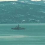 Imagen de archivo de un barco militar ruso