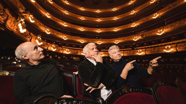 Paco Mir, Joan Gràcia y Carles Sans, en el Liceu, el escenario en el que dijeron adiós