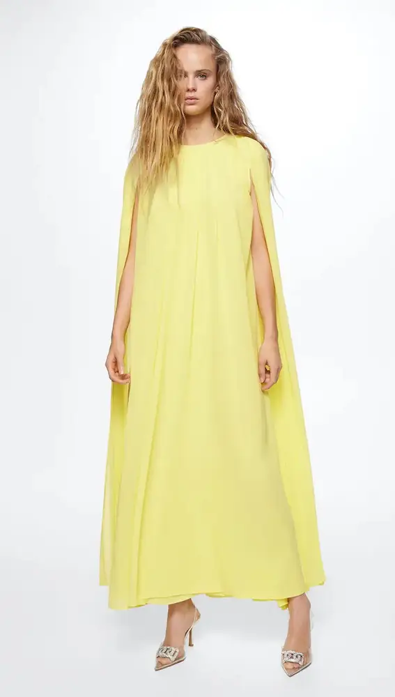 Vestido aberturas Mango