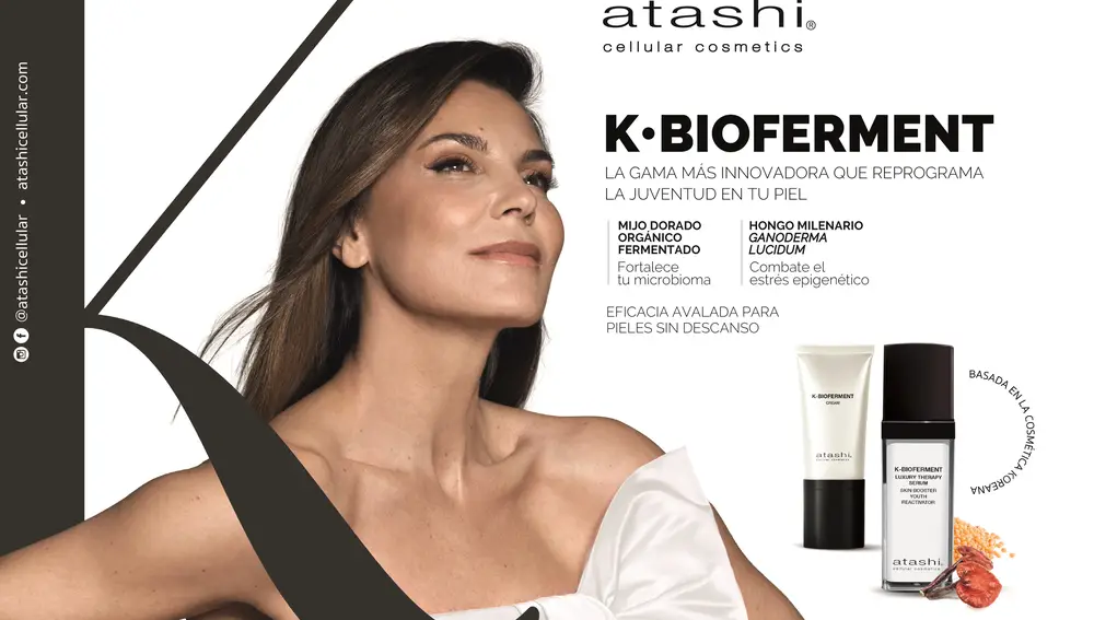 Mar Flores nueva embajadora de Atashi Cellular Cosmetics.