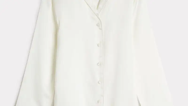 Chaqueta corte masculino de raso de seda