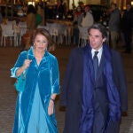 Ana Botella y José María Aznar en el 70 cumpleaños del expresidente