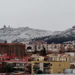 El Tibidabo de Barcelona amanece completamente blanco y nevado