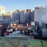 Fuego en el hotel Santo Domingo de Madrid