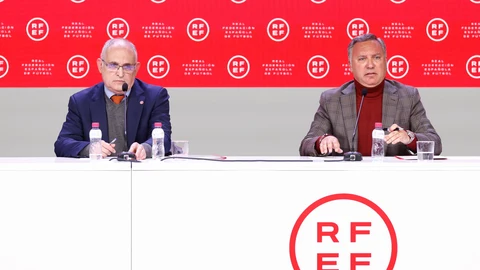 Spanish Football Federation press conference in Las Rozas