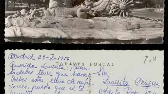Postal antigua de Madrid