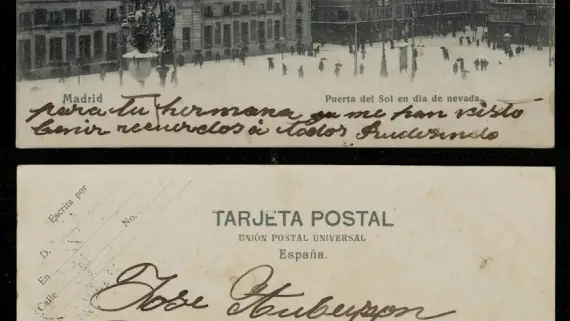 Postal antigua de Madrid