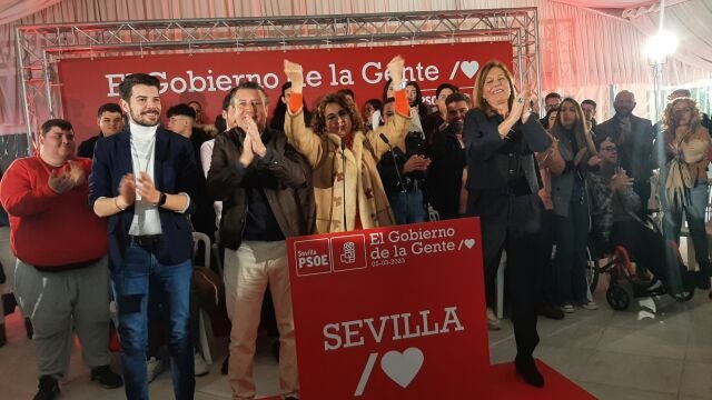 La ministra de Hacienda, María Jesús Montero, en un acto del PSOE en Osuna (Sevilla)