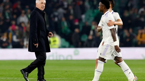Carlo Ancelotti, disgustado tras el empate a cero ante el Betis