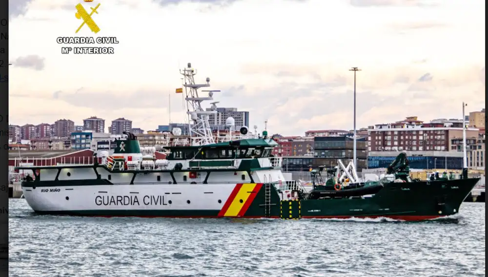 El "Rio Miño", del Servicio Marítimo de la Guardia Civil