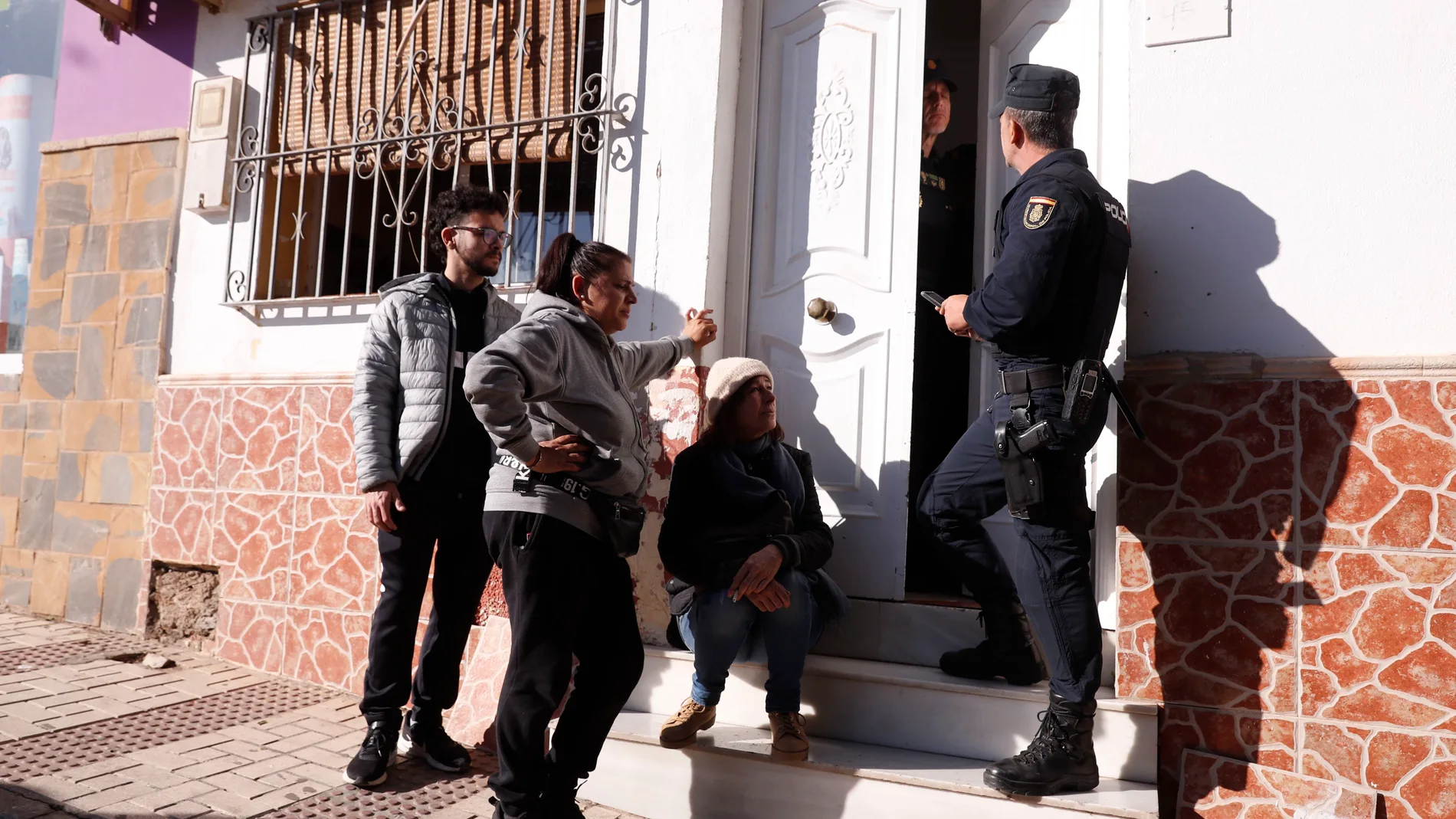 Reciente desahucio en Málaga de una mujer con cinco hijos y una nieta