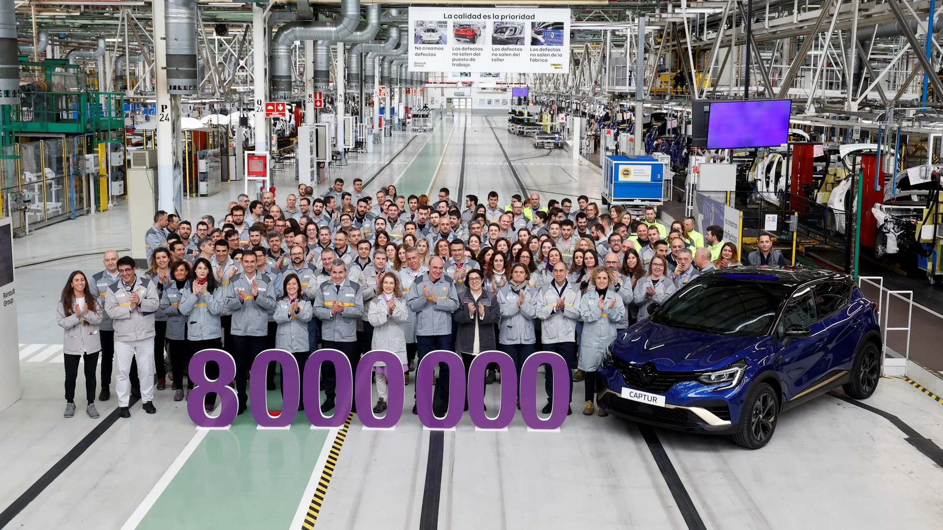 La planta de Renault en Valladolid produce el vehículo ocho millones desde su inauguración en 1972