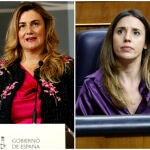 Carlota Corredera e Irene Montero en el Día Internacional de la Mujer