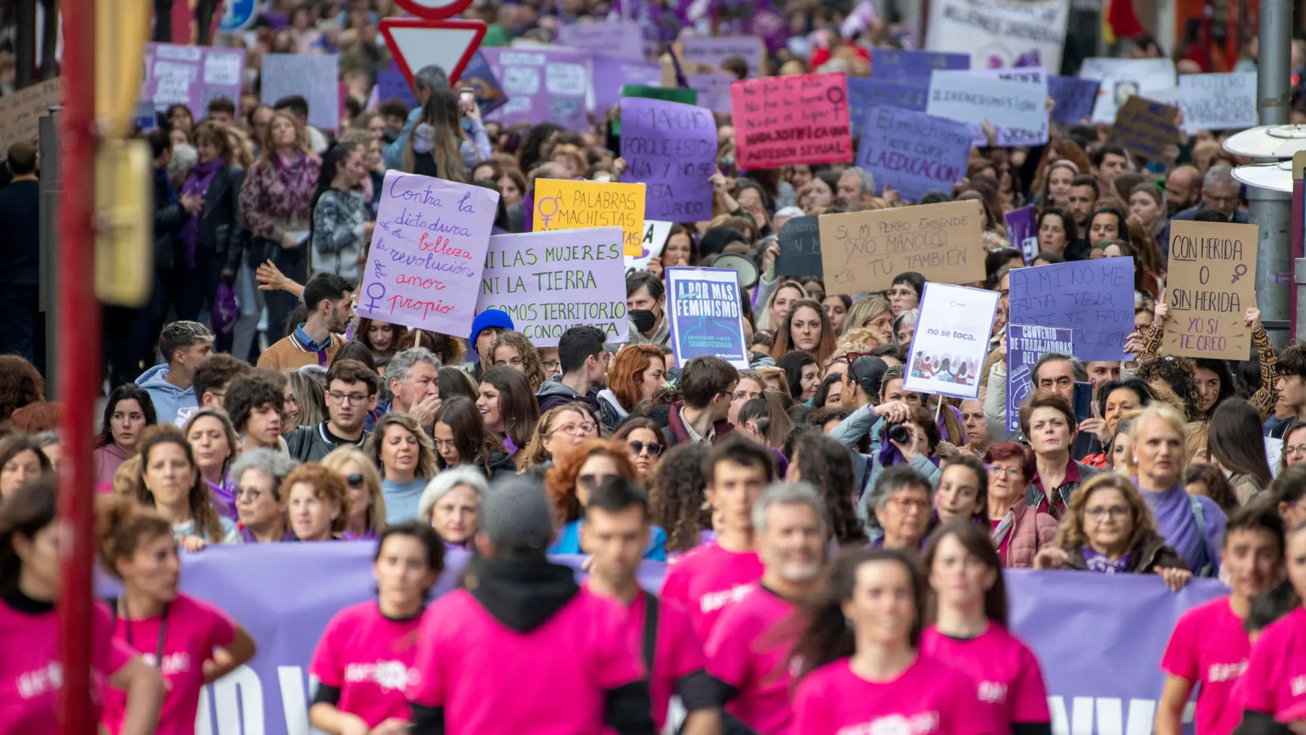 Manifestación por el Día de la Mujer en Jaén
