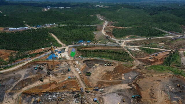 Indonesia'Äôs new capital city Nusantara construction site