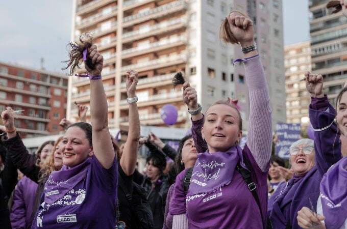 Una de las protestas del 8M